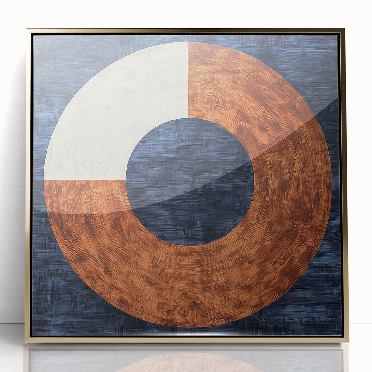 Geometric Circle Living Room Wall Art - Modern Canvas Print