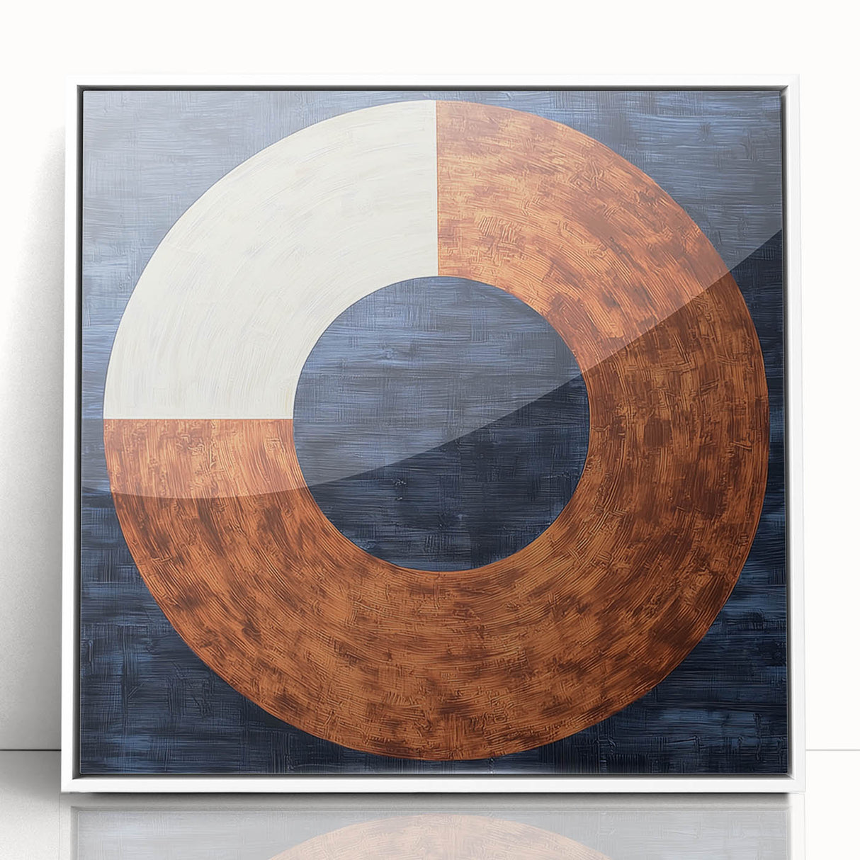 Geometric Circle Living Room Wall Art - Modern Canvas Print