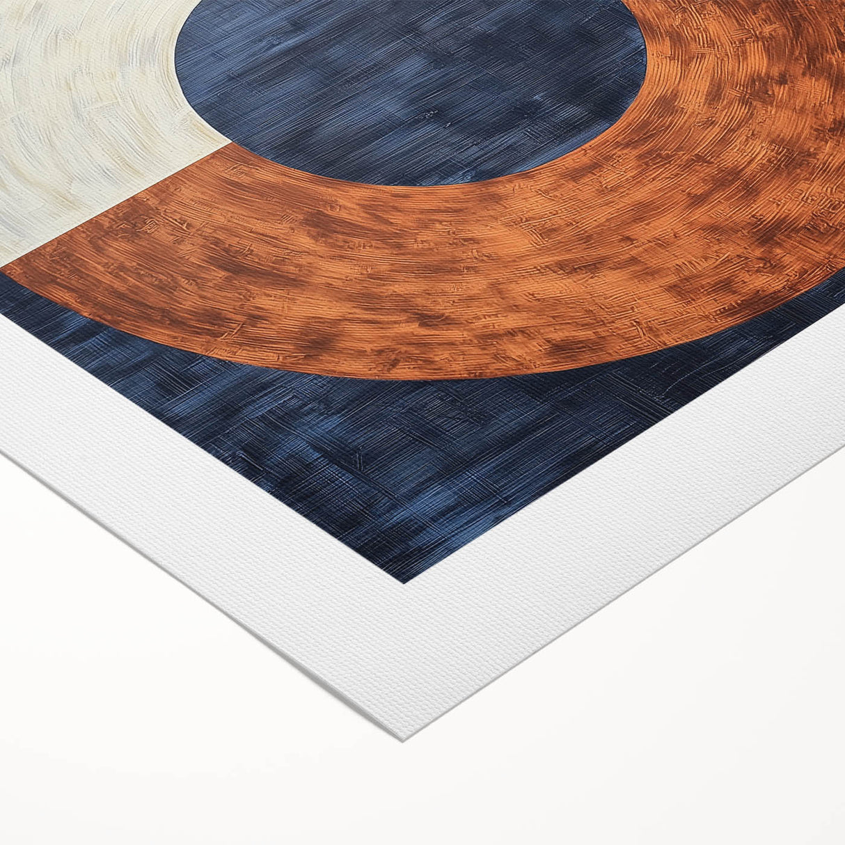 Geometric Circle Living Room Wall Art - Modern Canvas Print