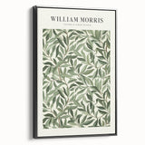 Framed canvas artwork showcasing abstract floral designs in vibrant colors, featuring a sleek black frame viewed from the side, perfect for modern home decor.