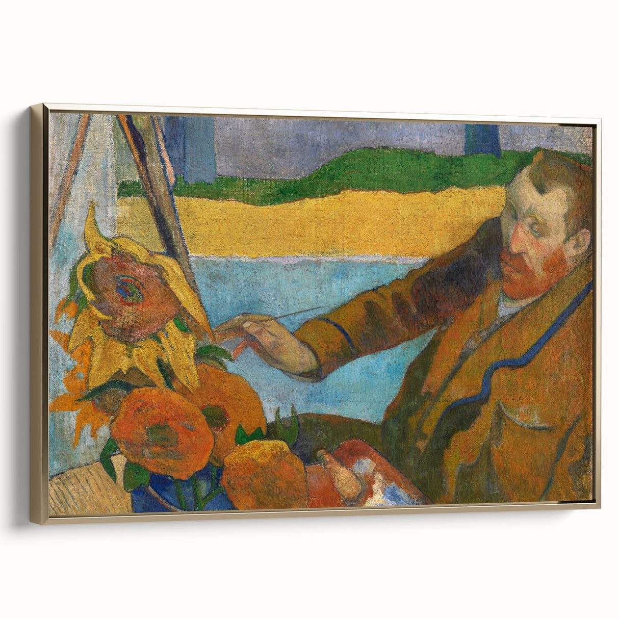 The Painter of Sunflowers - Iconic Modern Wall Art in Warm Tones
