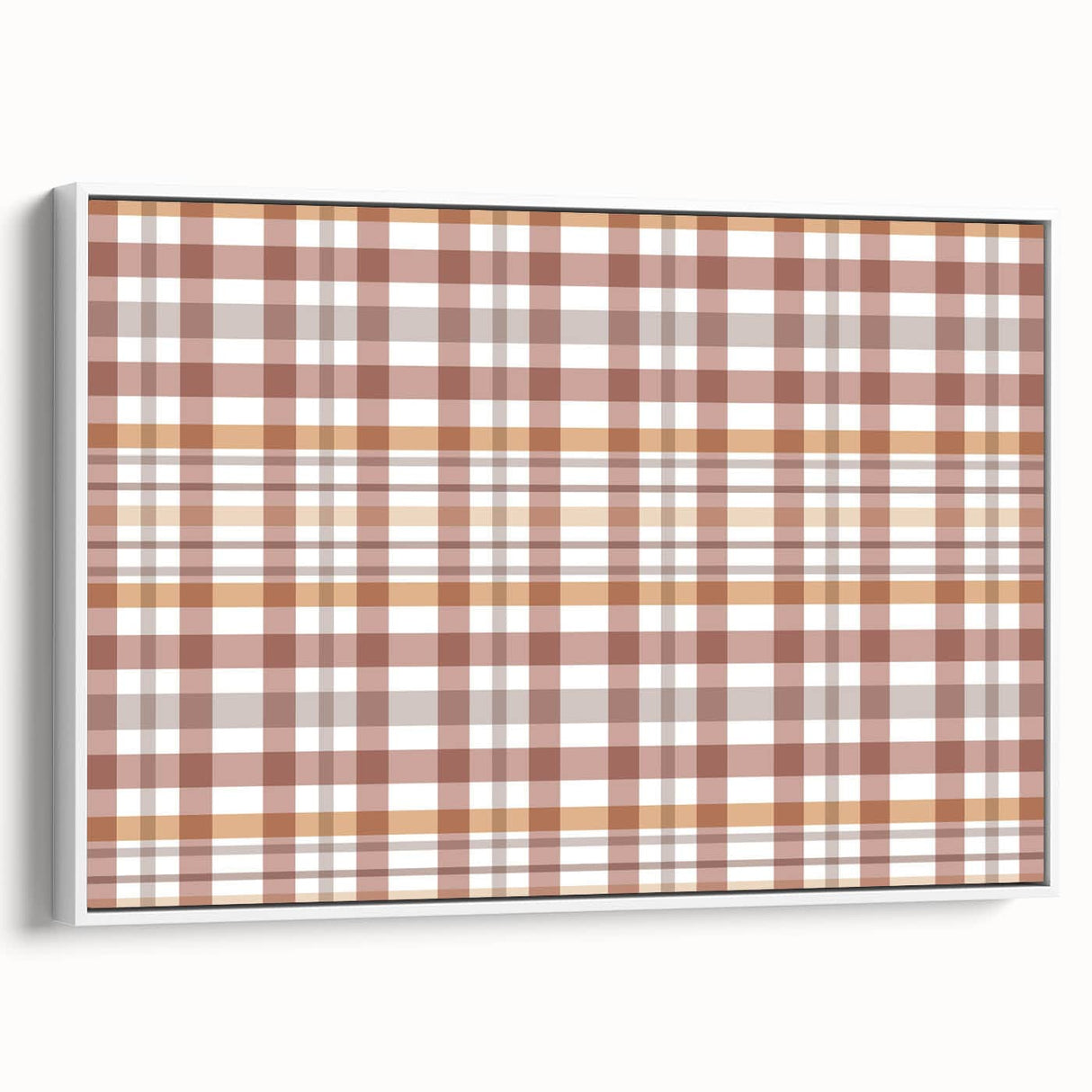 Vintage poster art featuring a fall season theme in vibrant orange and yellow tones on a white framed canvas.