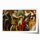 Historical Romanticism Canvas: Henri IV and Marie de’ Medici by Delacroix