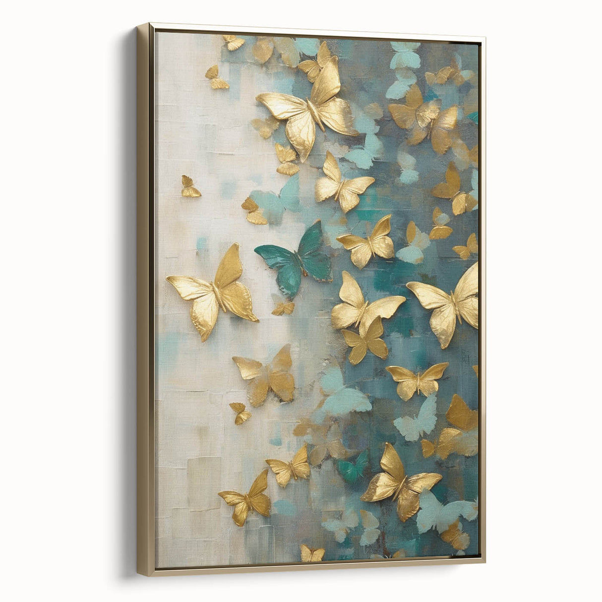 Butterfly Living Room Wall Art - Modern Canvas & Framed Print