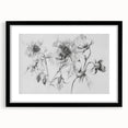 Abstract floral design framed in black, showcasing vibrant colors and intricate patterns, perfect for modern home decor. Ideal for enhancing living spaces with elegance.