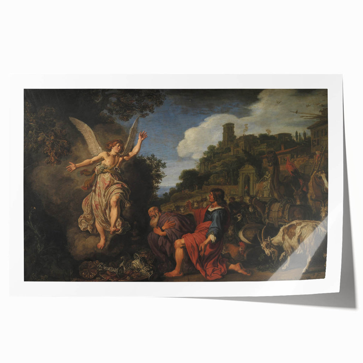 Baroque and Rococo Wall Art - Angelic Encounter - Classic Art Print