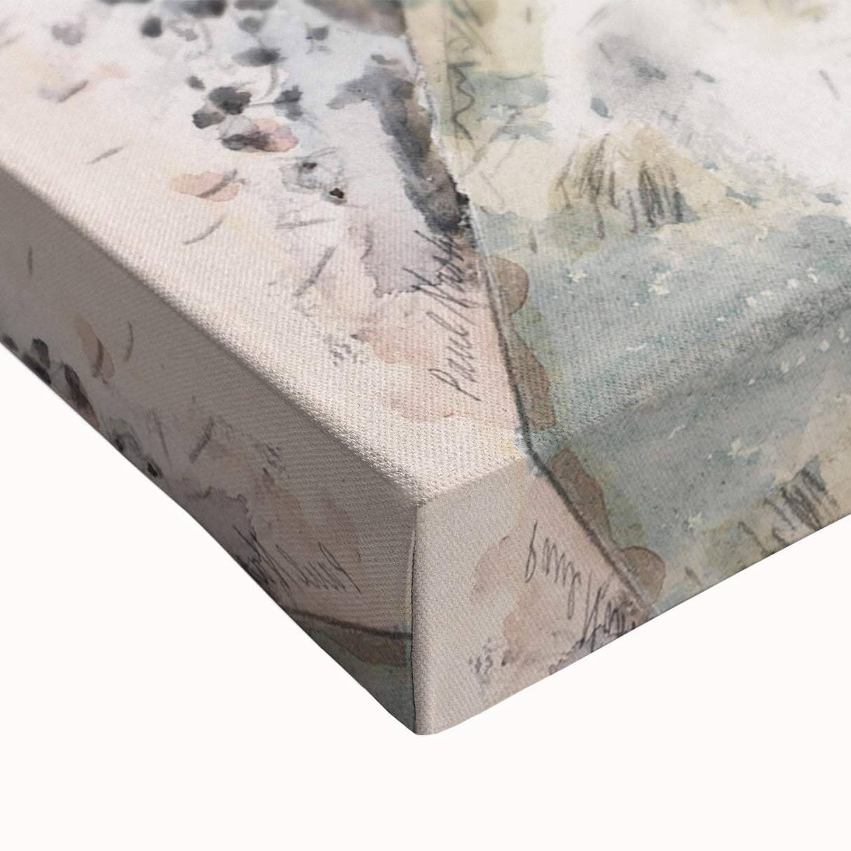 Pastoral Coastal Landscape - Soft Modern Wall Art in Earthy Tones