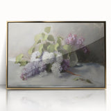 Framed abstract floral art piece in gold-acrylic finish, showcasing vibrant colors and intricate patterns. Ideal for modern home decor or office settings.