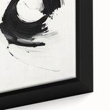 Close-up of framed minimalist abstract wall art showcasing soft pastel colors and geometric shapes, perfect for modern home decor. Ideal for adding a touch of elegance to any space.