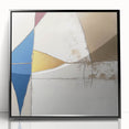 Modern Abstract Wall Art – Bold Geometric Canvas in Blue & Gold