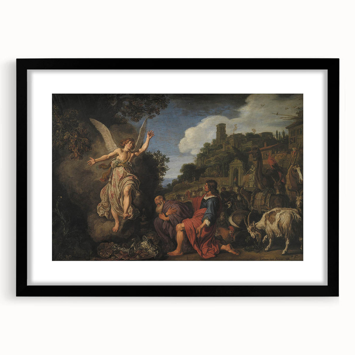 Baroque and Rococo Wall Art - Angel's Message - Antique Art Print