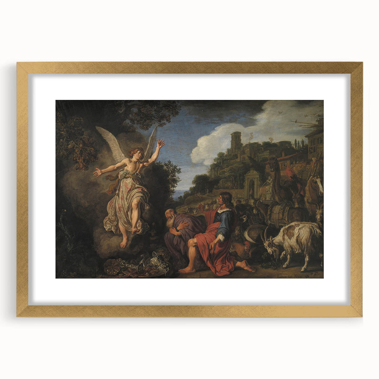 Baroque and Rococo Wall Art - Angel's Message - Antique Art Print