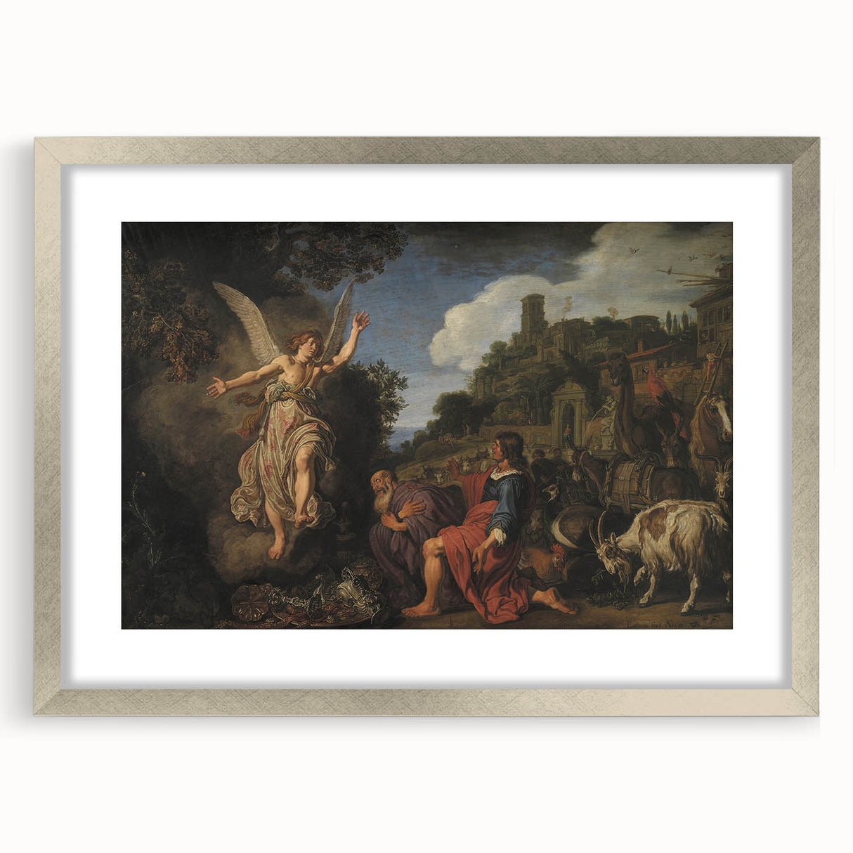 Baroque and Rococo Wall Art - Angel's Message - Antique Art Print