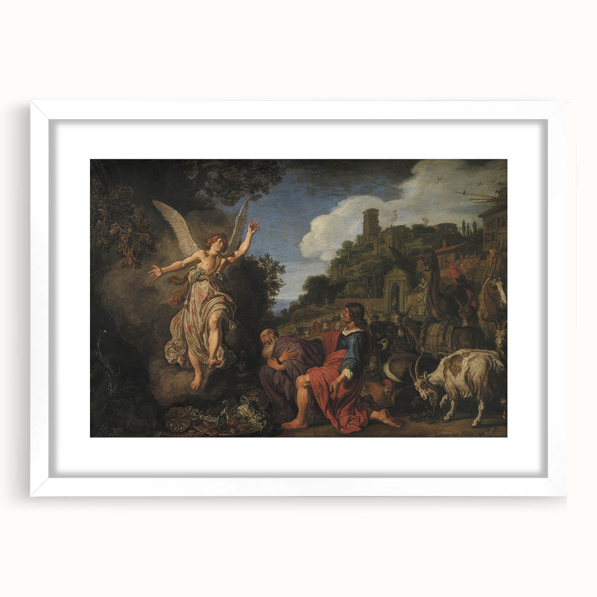 Baroque and Rococo Wall Art - Angel's Message - Antique Art Print