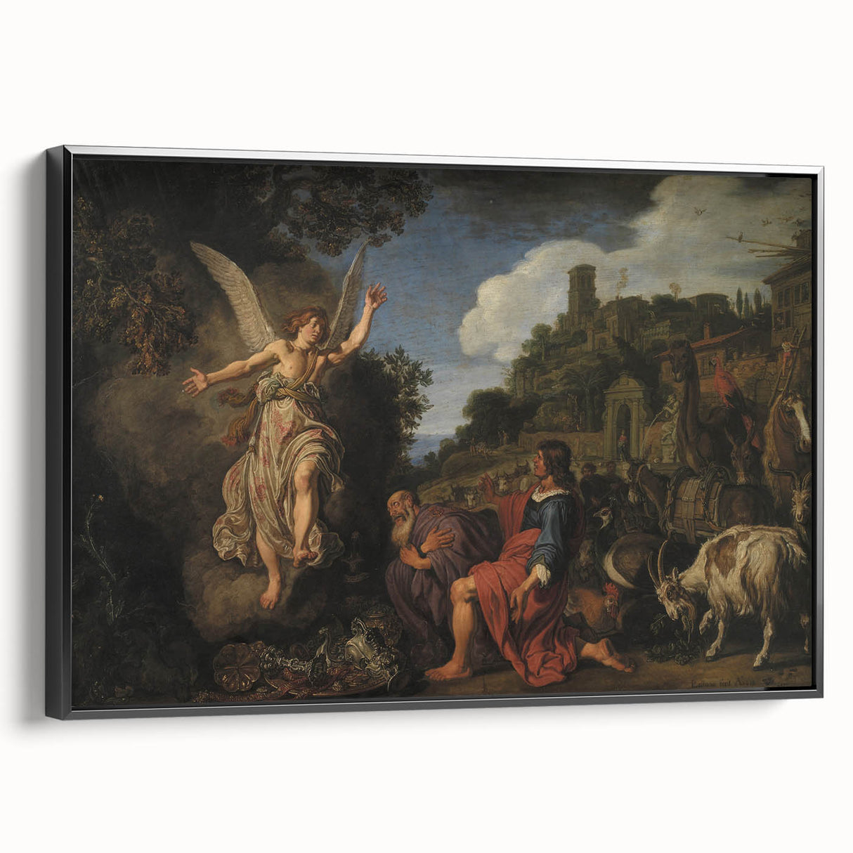 Baroque and Rococo Wall Art - Angel's Message - Antique Art Print