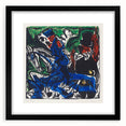 Abstract Expressionist Wall Art: Dynamic Color Burst