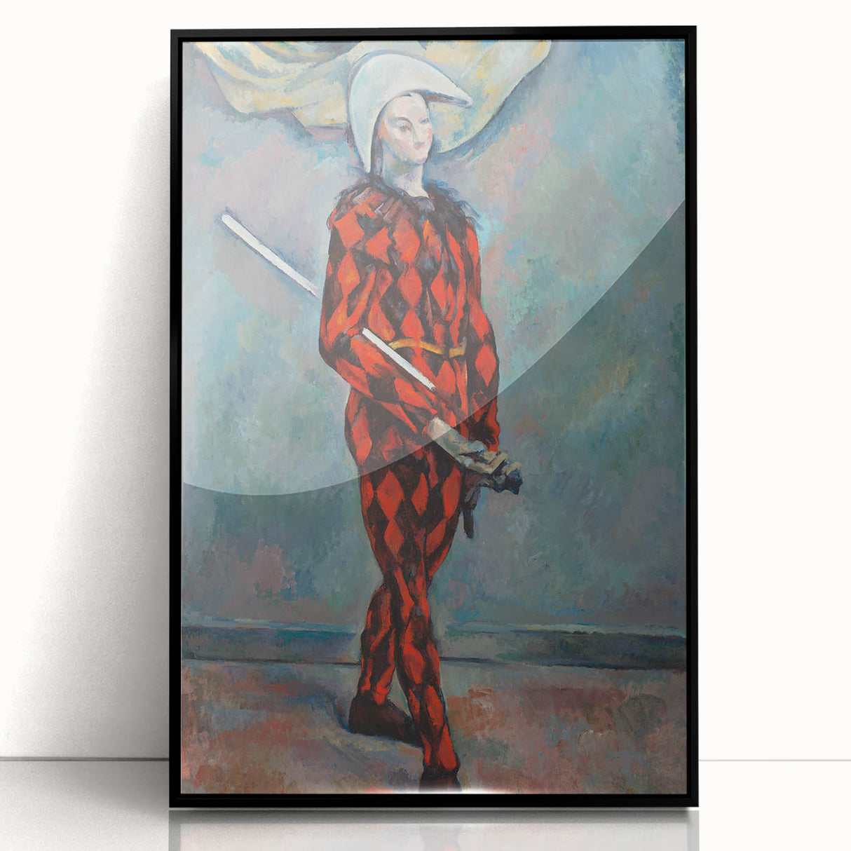 Impressionist Harlequin Wall Art - Paul Cézanne's Colorful Character Print