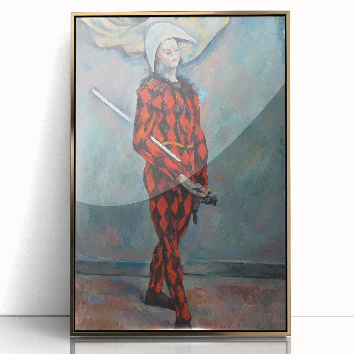 Impressionist Harlequin Wall Art - Paul Cézanne's Colorful Character Print