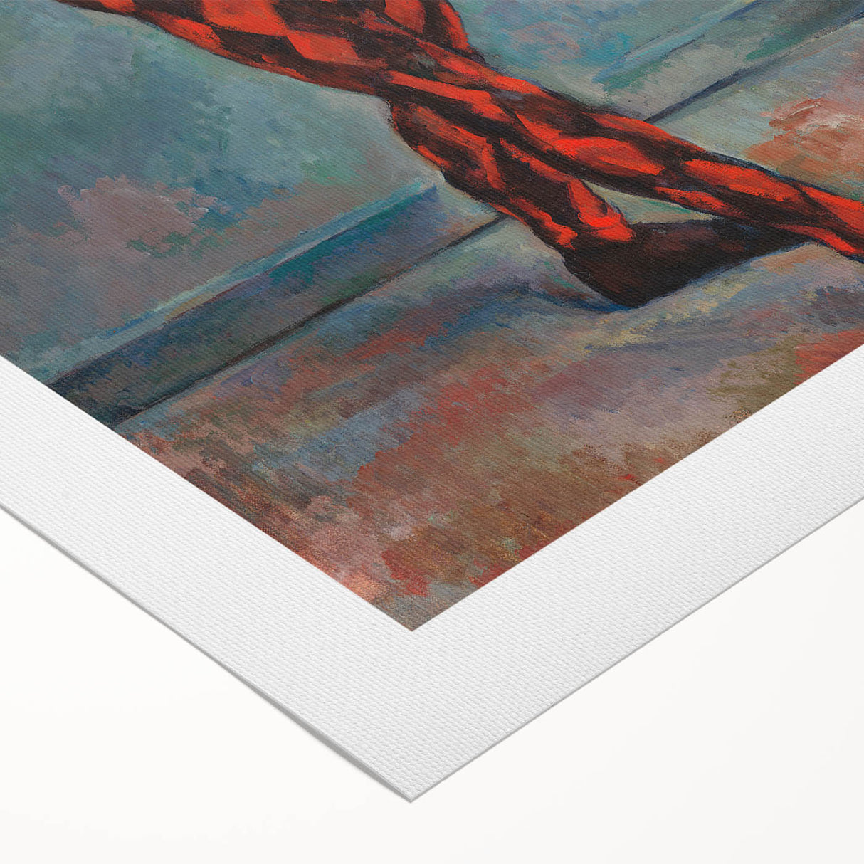 Impressionist Harlequin Wall Art - Paul Cézanne's Colorful Character Print