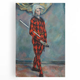 Impressionist Harlequin Wall Art - Paul Cézanne's Colorful Character Print