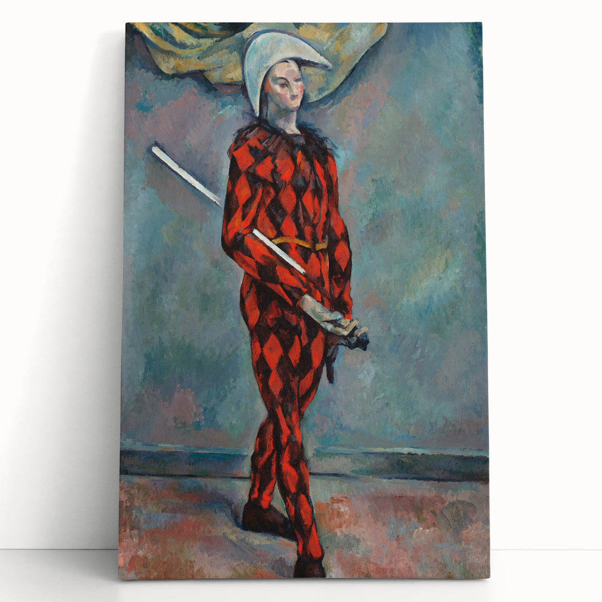 Impressionist Harlequin Wall Art - Paul Cézanne's Colorful Character Print
