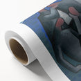 Abstract Figures - Modern Wall Art with Bold Shapes in Cool Tones