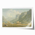 Peaceful Mountain Village Realism Art Print – Fine Art Realism