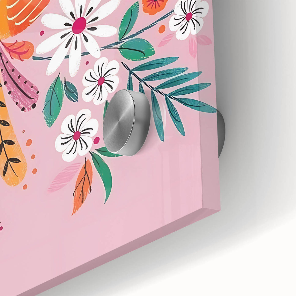 Floral Bird Wall Art - Girls Room & Nursery Nature Decor
