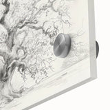 Close-up of an abstract floral acrylic glass artwork featuring vibrant colors and intricate details, ideal for modern home decor and artistic displays.