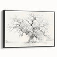 Abstract floral framed canvas artwork showcasing vibrant colors and intricate designs, displayed from the side to highlight its stylish black frame and depth, ideal for modern decor.