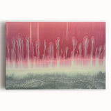 Abstract landscape canvas artwork showcasing vibrant colors and flowing shapes, perfect for modern home decor, enhancing any living space with its dynamic design.