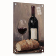 Large abstract wall art on acrylic glass depicting vibrant, swirling colors, ideal for modern dining room decor.
