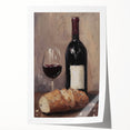 Rolled print featuring a floral still-life in soft pastel shades, suitable for dining room or bathroom decor.