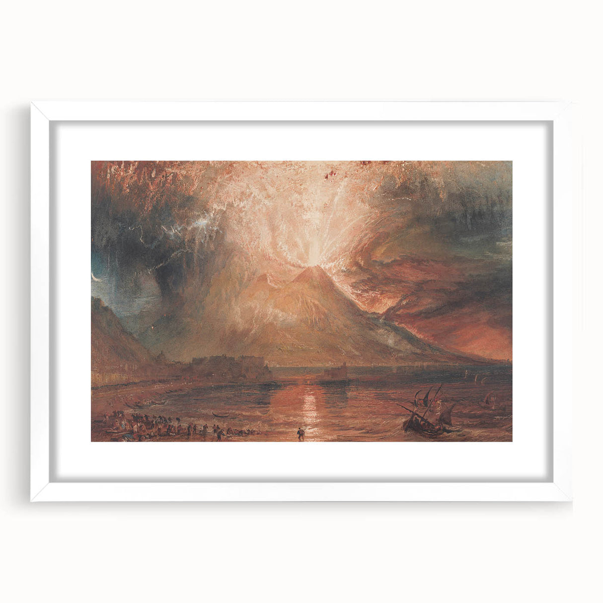 Historical Romanticism Canvas: Vesuvius in Eruption