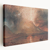 Historical Romanticism Canvas: Vesuvius in Eruption