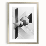 Dining Room Wall Decor - Geometric Black and White Art