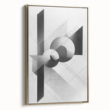 Dining Room Wall Decor - Geometric Black and White Art