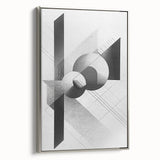 Dining Room Wall Decor - Geometric Black and White Art