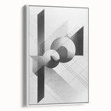 Dining Room Wall Decor - Geometric Black and White Art