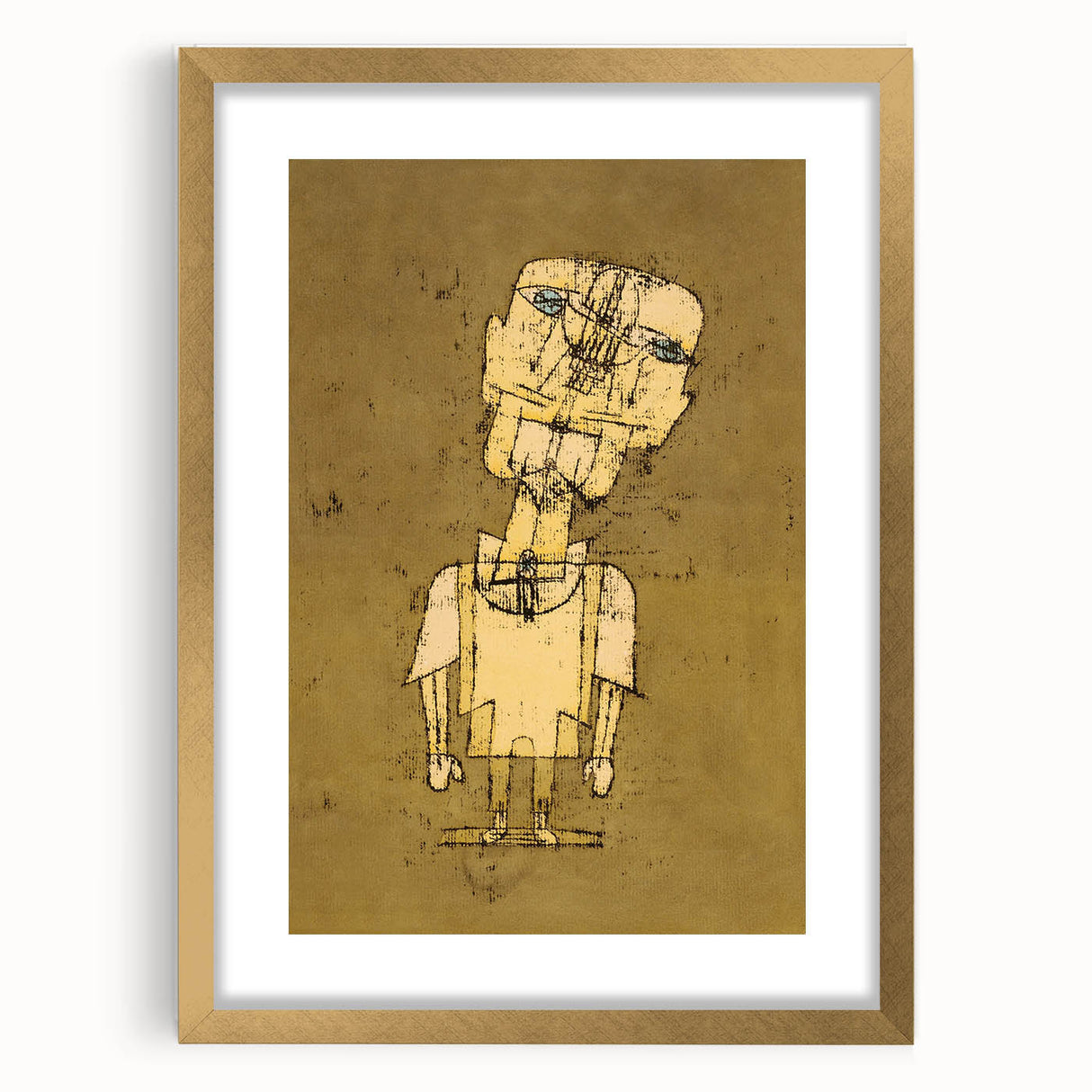 Ghost of a Genius - Abstract Modern Wall Art in Earthy Tones