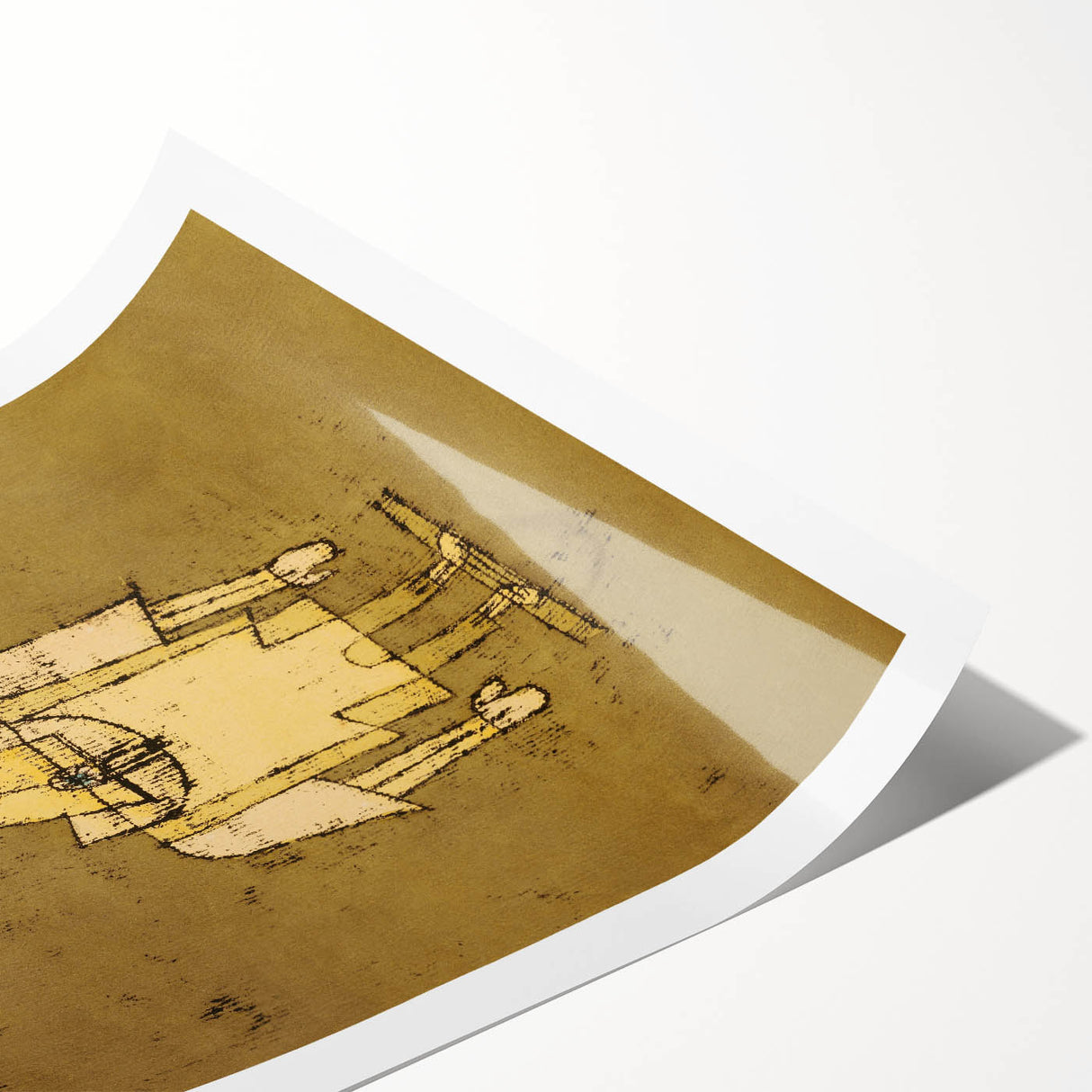 Ghost of a Genius - Abstract Modern Wall Art in Earthy Tones