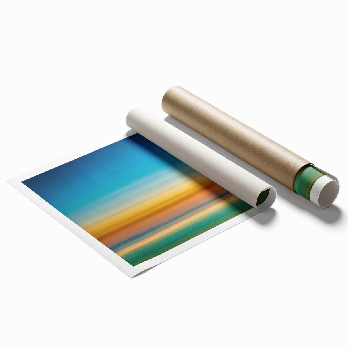 Tranquil Horizon Abstract Wall Art – Color Motion Photography