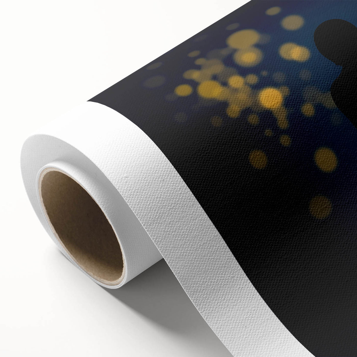 Silent Glow – Emotive Silhouette with Bokeh Light Wall Art Print