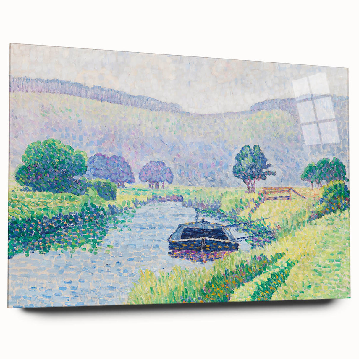 Amberley Valley - Bright Pointillist Landscape by Alfred William Finch