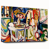 Vibrant Interior Scene - Modern Abstract Art Print by Henry Lyman Sayen