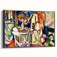 Vibrant Interior Scene - Modern Abstract Art Print by Henry Lyman Sayen
