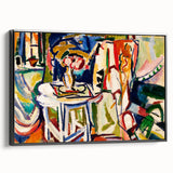 Vibrant Interior Scene - Modern Abstract Art Print by Henry Lyman Sayen