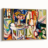 Vibrant Interior Scene - Modern Abstract Art Print by Henry Lyman Sayen