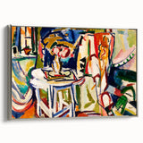 Vibrant Interior Scene - Modern Abstract Art Print by Henry Lyman Sayen