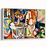 Vibrant Interior Scene - Modern Abstract Art Print by Henry Lyman Sayen